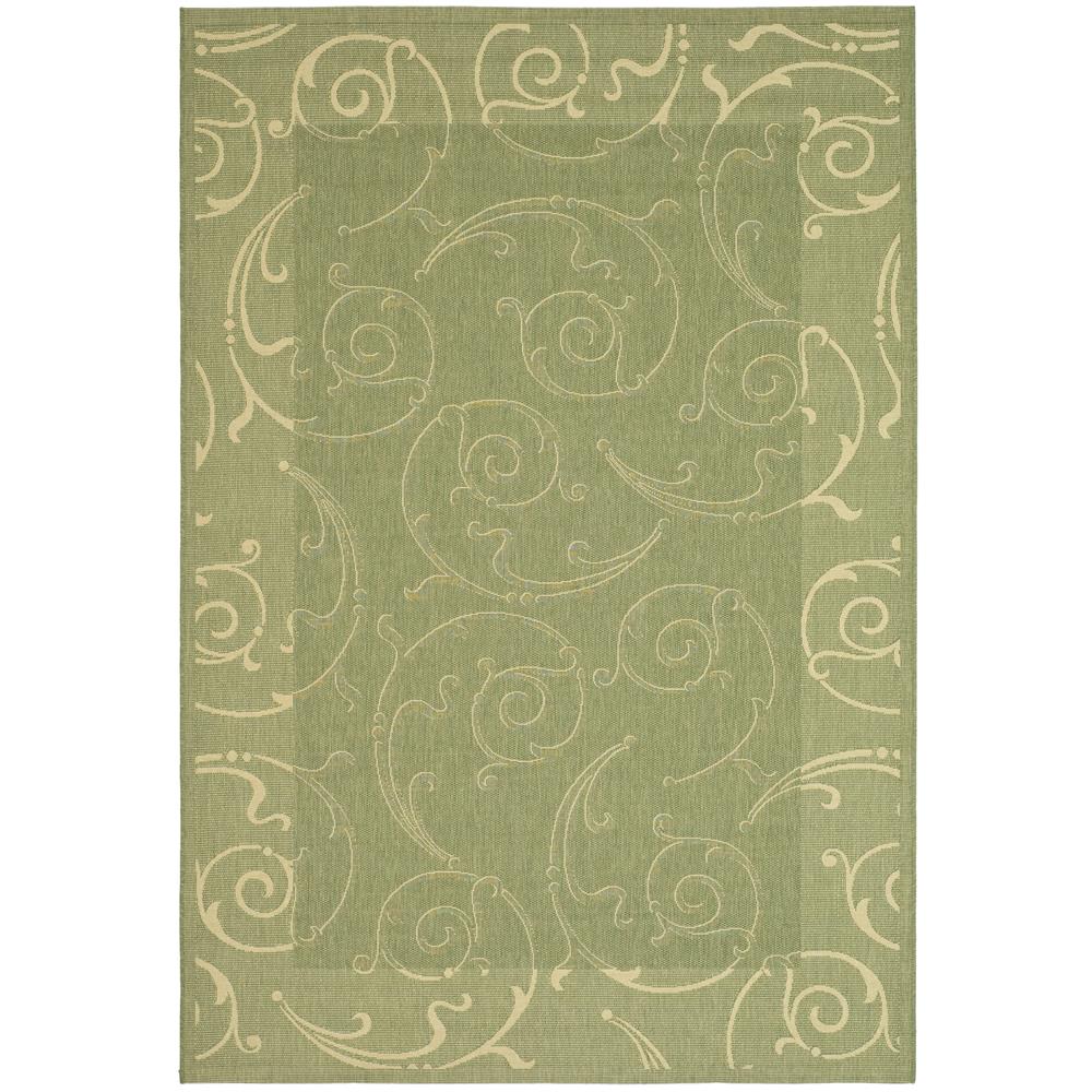 Safavieh CY2665-1E06-9 Courtyard Area Rug in Olive / Natural