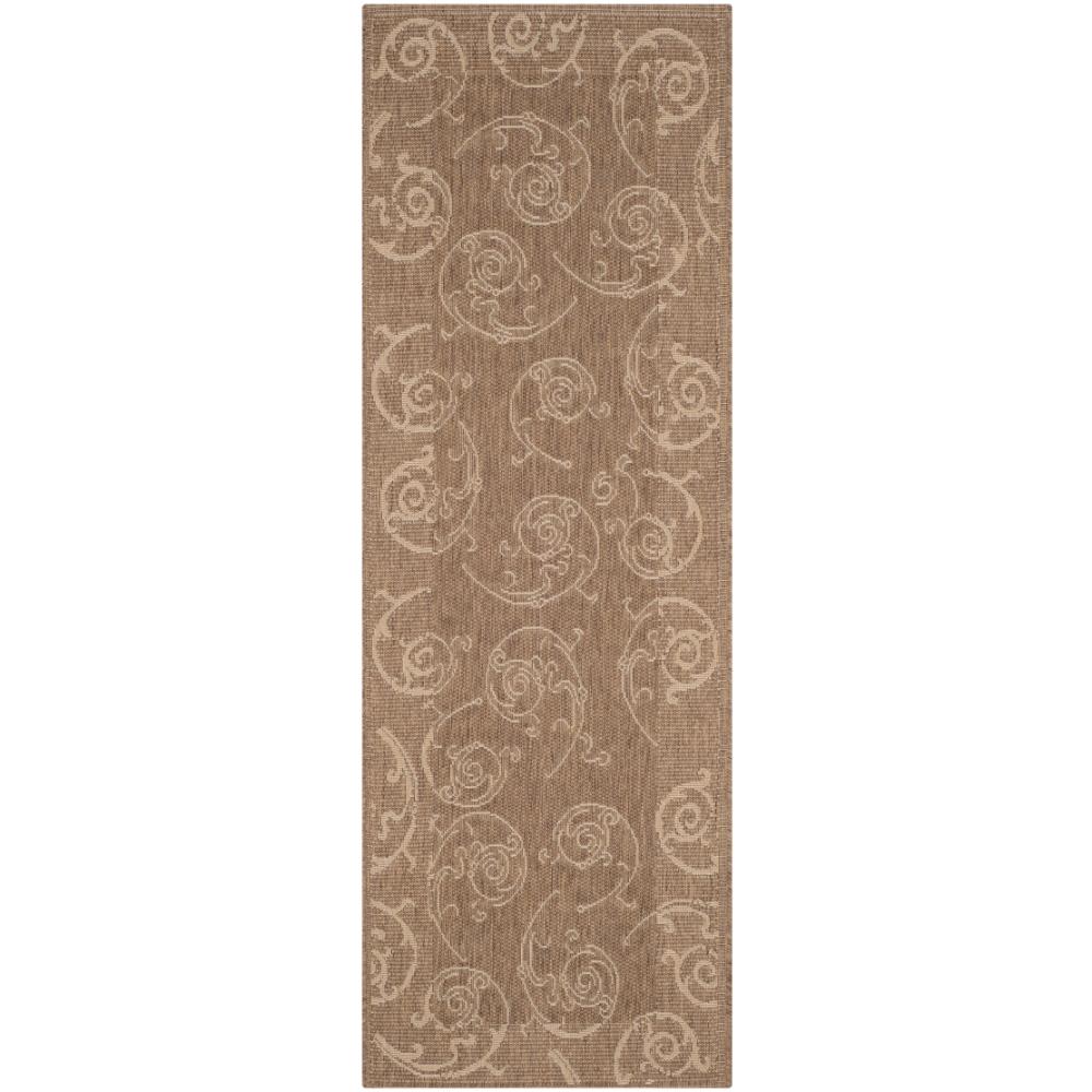 Safavieh CY2665-3009-27 Courtyard Area Rug in BROWN / NATURAL