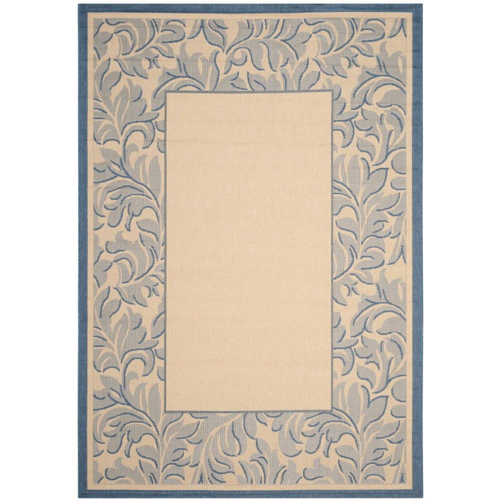 Safavieh CY2666-3101-6 Courtyard Area Rug in NATURAL / BLUE