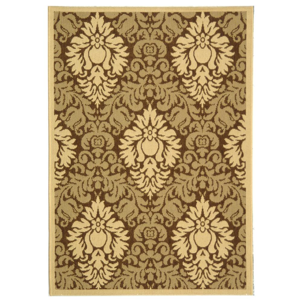 Safavieh CY2714-3009-2 Courtyard Area Rug in Brown / Natural