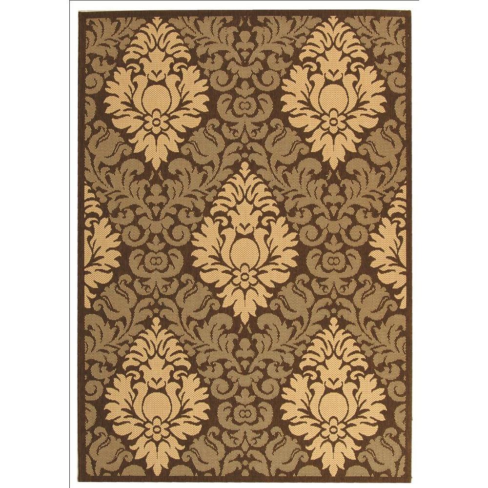 Safavieh CY2714-3409-2 Courtyard Area Rug in CHOCOLATE / NATURAL
