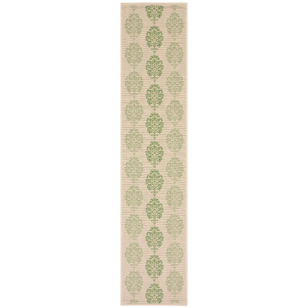 Safavieh CY2720-1E01-210 Courtyard Area Rug in NATURAL / OLIVE