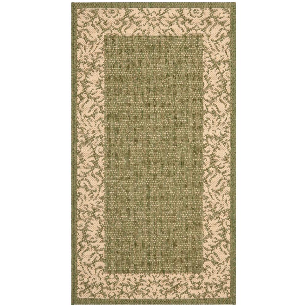 Safavieh CY2727-1E06-2 Courtyard Area Rug in OLIVE / NATURAL