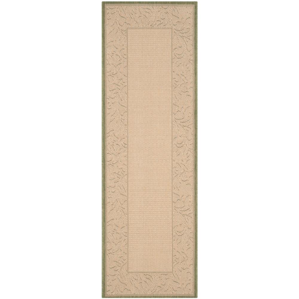 Safavieh CY2727-1E06-210 Courtyard Area Rug in OLIVE / NATURAL