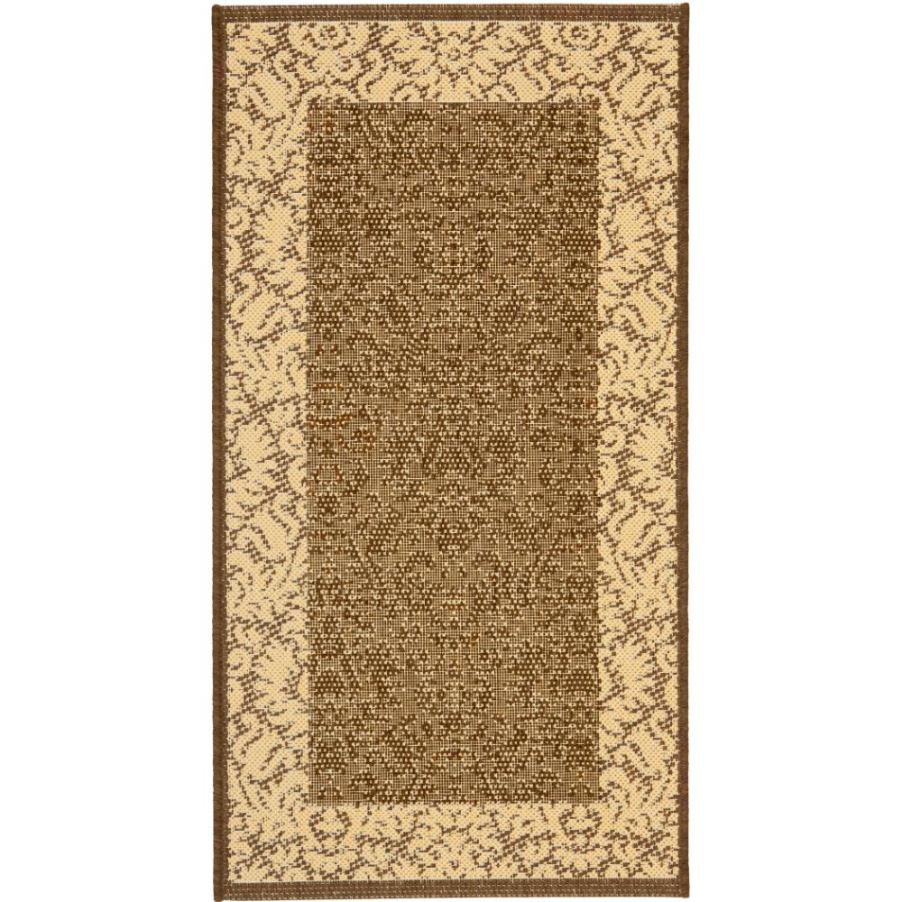 Safavieh CY2727-3409-2 Courtyard Area Rug in CHOCOLATE / NATURAL