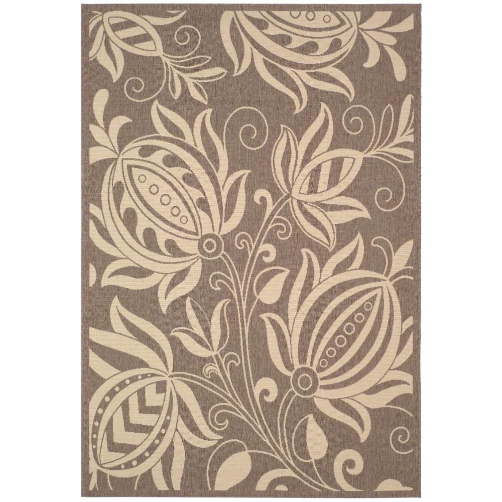 Safavieh CY2961-3009-5 Courtyard Area Rug in Brown / Natural