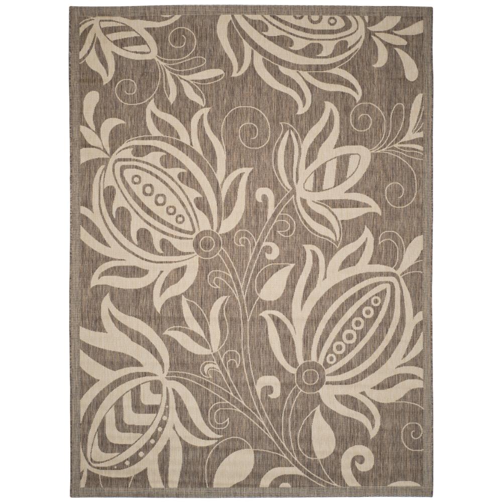 Safavieh CY2961-3009-9 Courtyard Area Rug in Brown / Natural