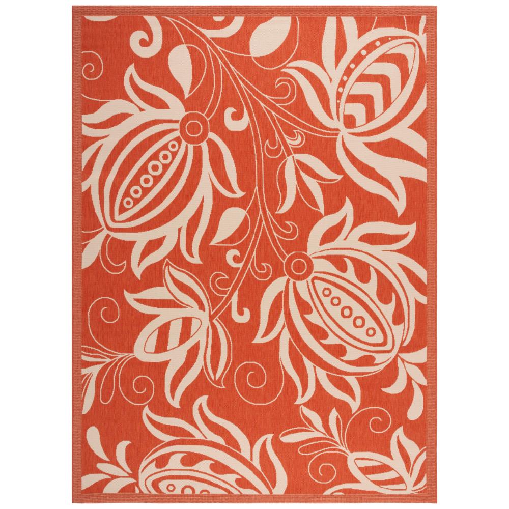 Safavieh CY2961-3202-9 Courtyard Area Rug in TERRACOTTA / NATURAL