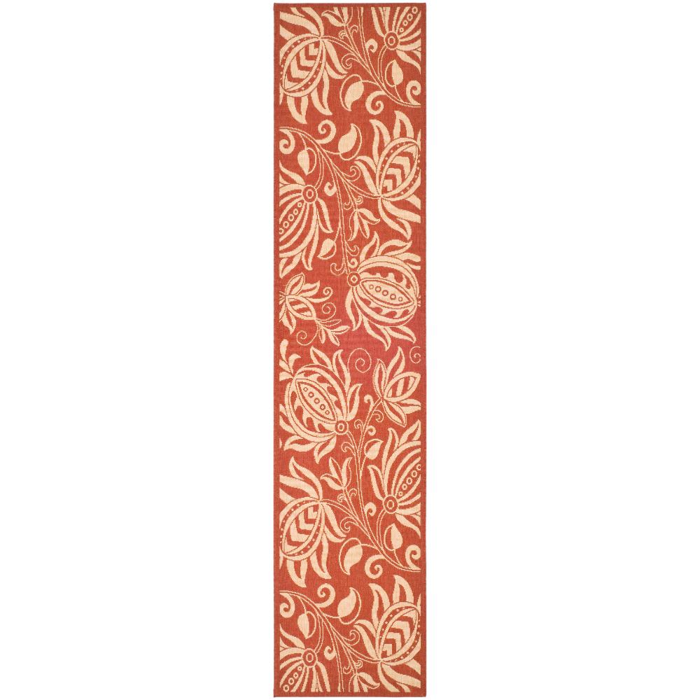 Safavieh CY2961-3707-210 Courtyard Area Rug in RED / NATURAL