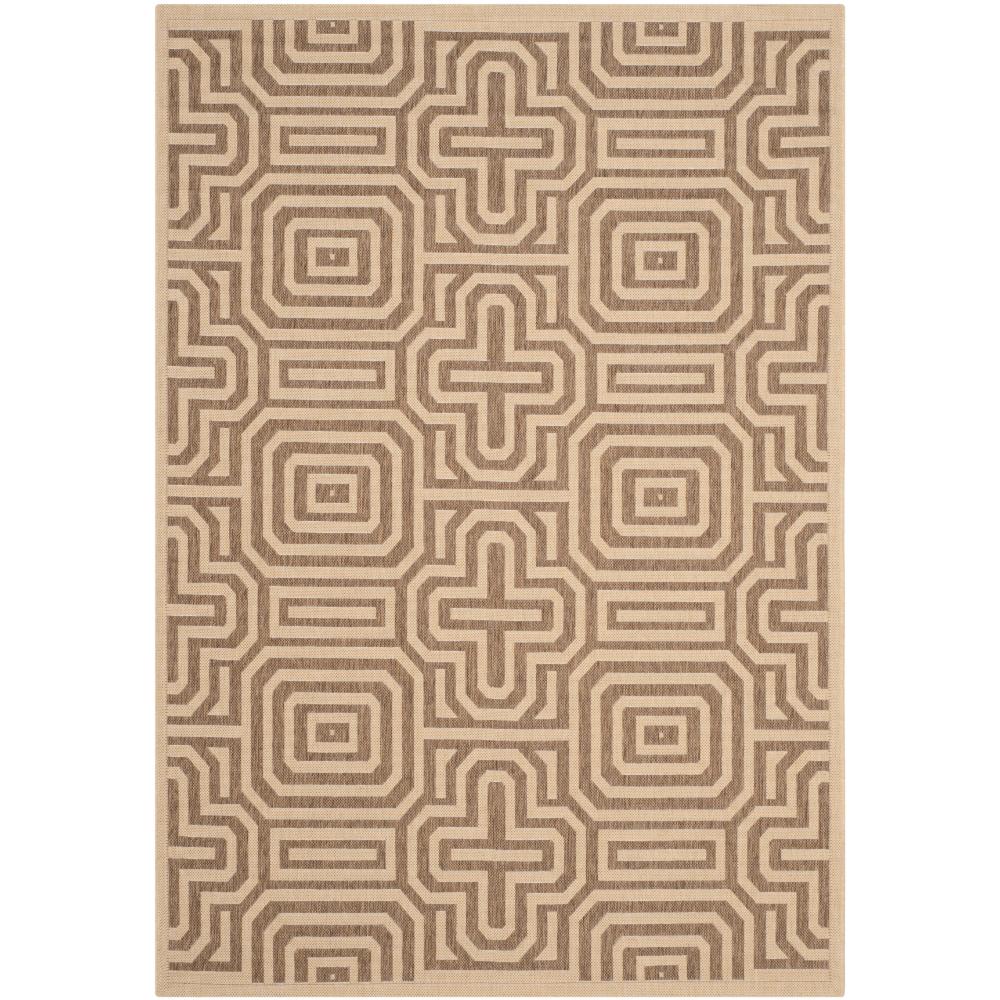 Safavieh CY2962-3001-4 Courtyard Area Rug in NATURAL / BROWN
