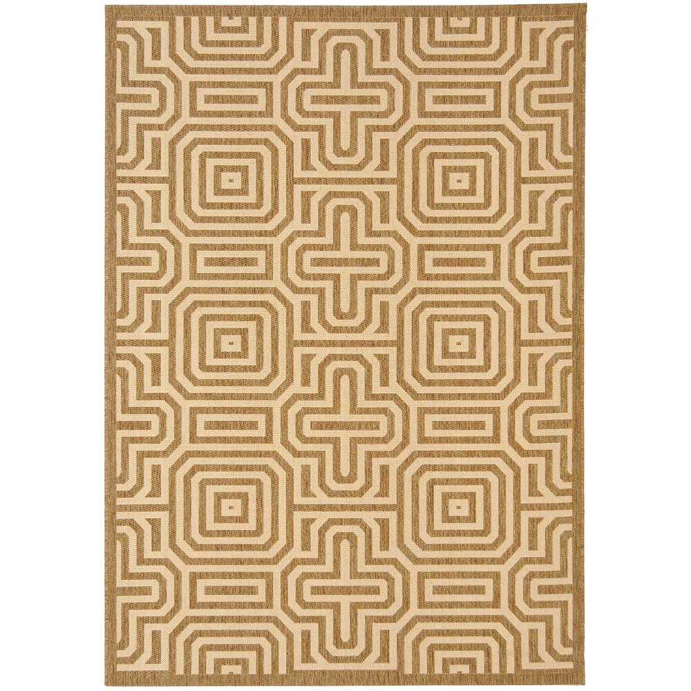 Safavieh CY2962-3009-4 Courtyard Area Rug in BROWN / NATURAL