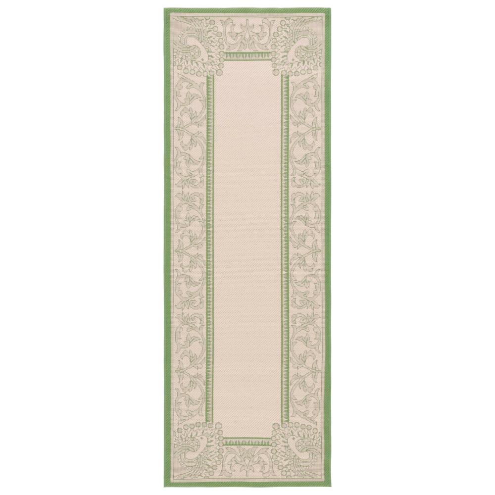 Safavieh CY2965-1E01-27 Courtyard Area Rug in NATURAL / OLIVE