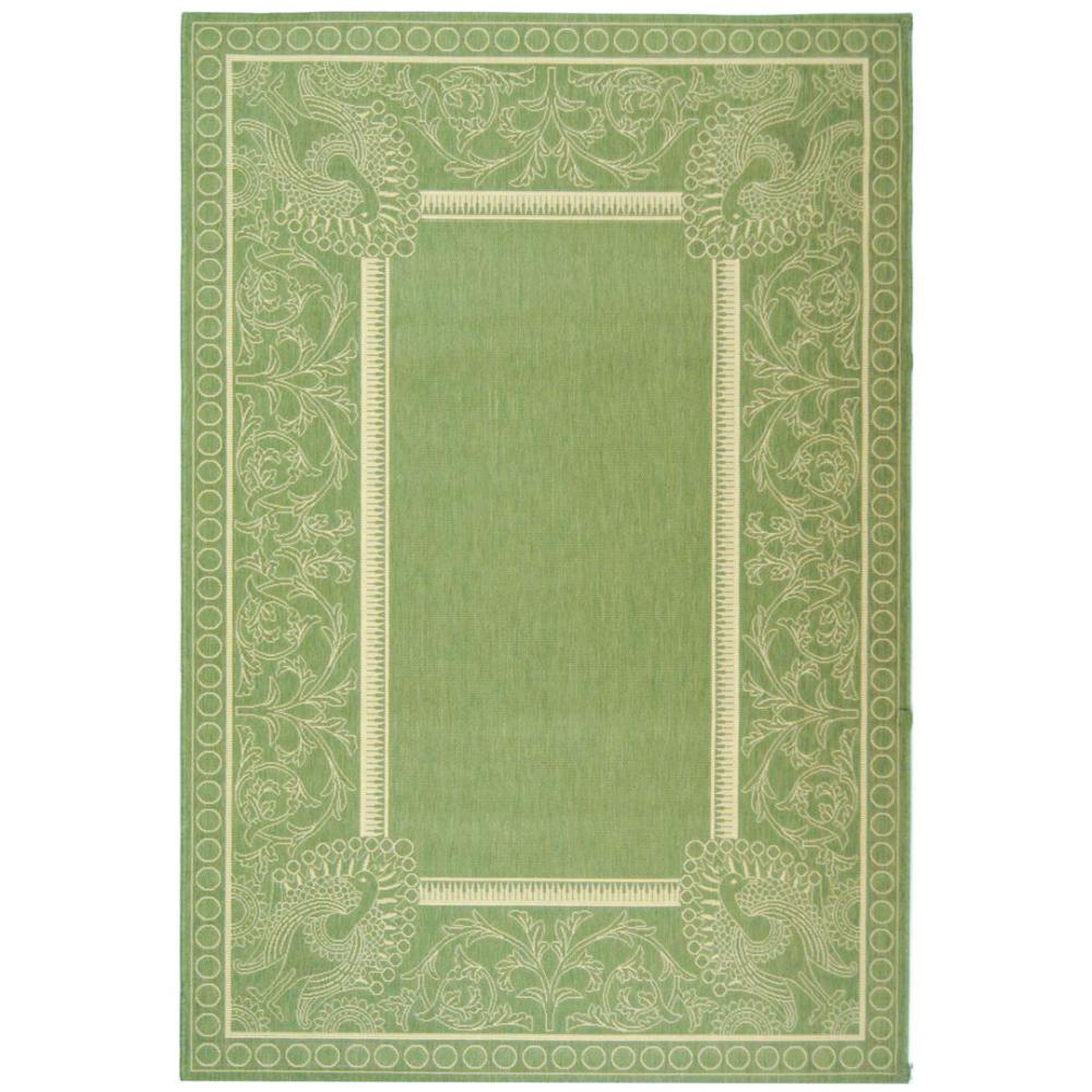 Safavieh CY2965-1E06-6 Courtyard Area Rug in OLIVE / NATURAL