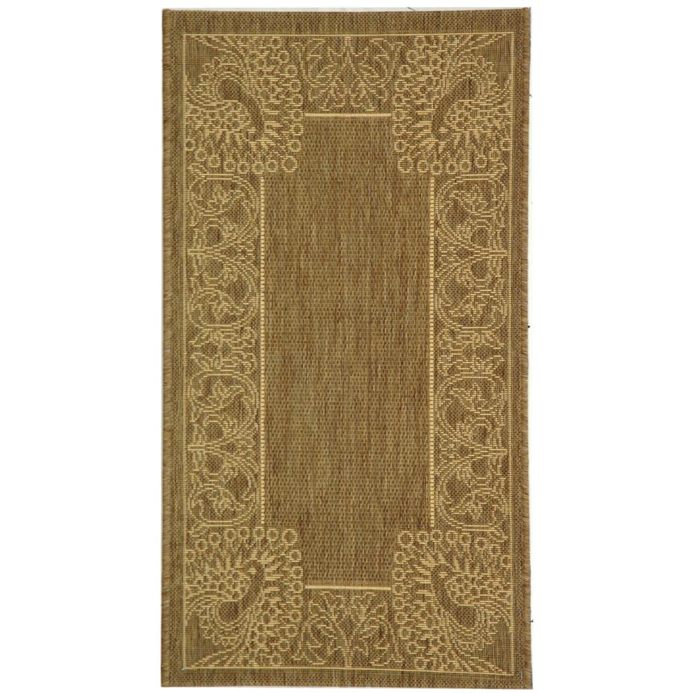 Safavieh CY2965-3009-2 Courtyard Area Rug in BROWN / NATURAL