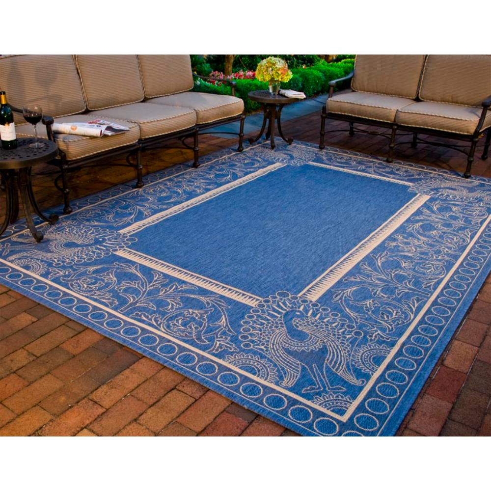Safavieh CY2965-3103-9 Courtyard Area Rug in BLUE / NATURAL