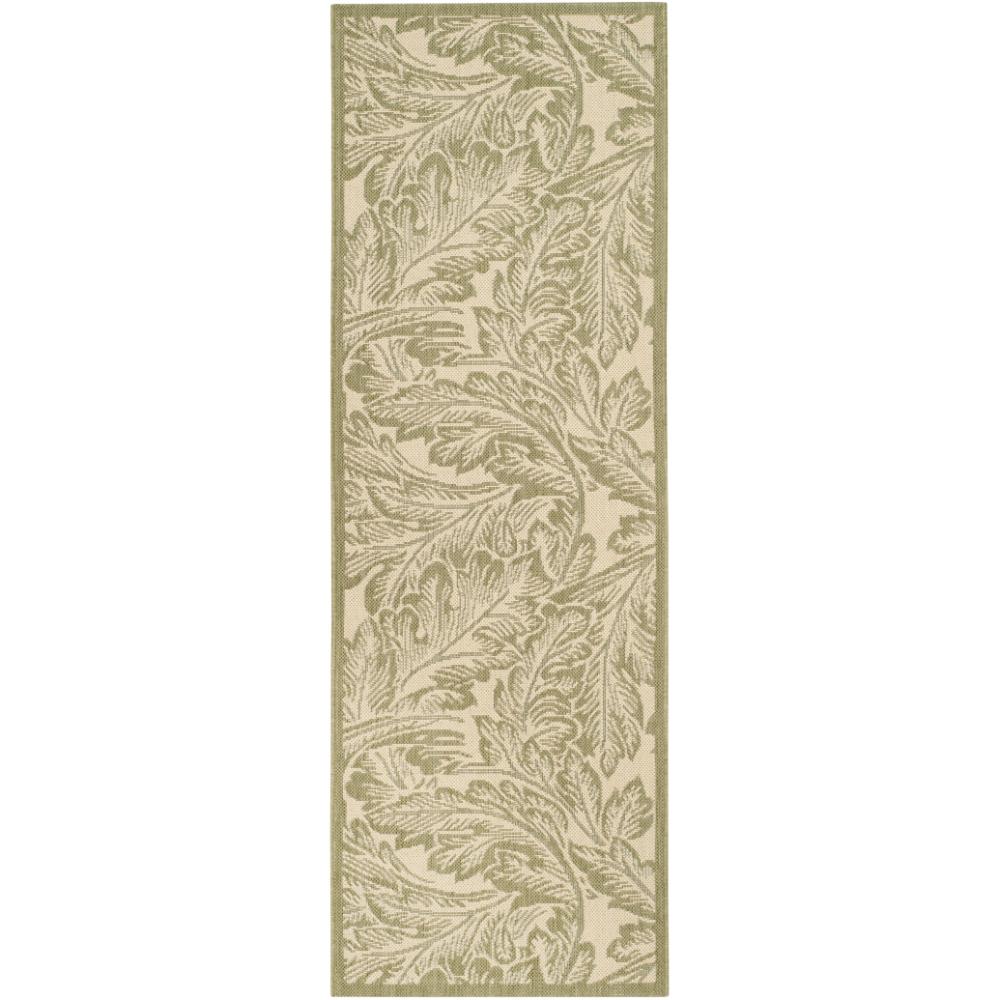 Safavieh CY2996-1E01-27 Courtyard Area Rug in NATURAL / OLIVE