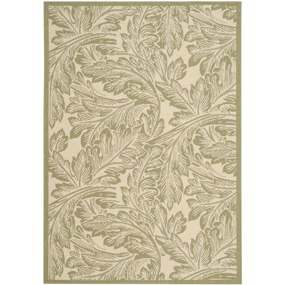 Safavieh CY2996-1E01-5 Courtyard Area Rug in NATURAL / OLIVE