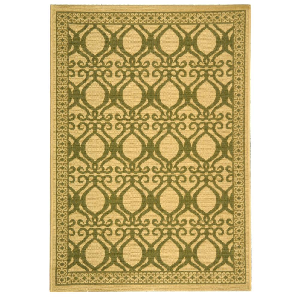 Safavieh CY3040-1E01-4 Courtyard Area Rug in NATURAL / OLIVE