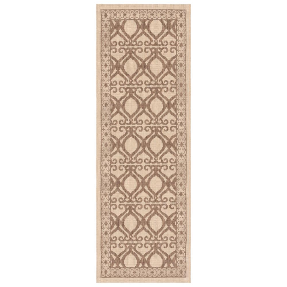 Safavieh CY3040-3001-27 Courtyard Area Rug in NATURAL / BROWN