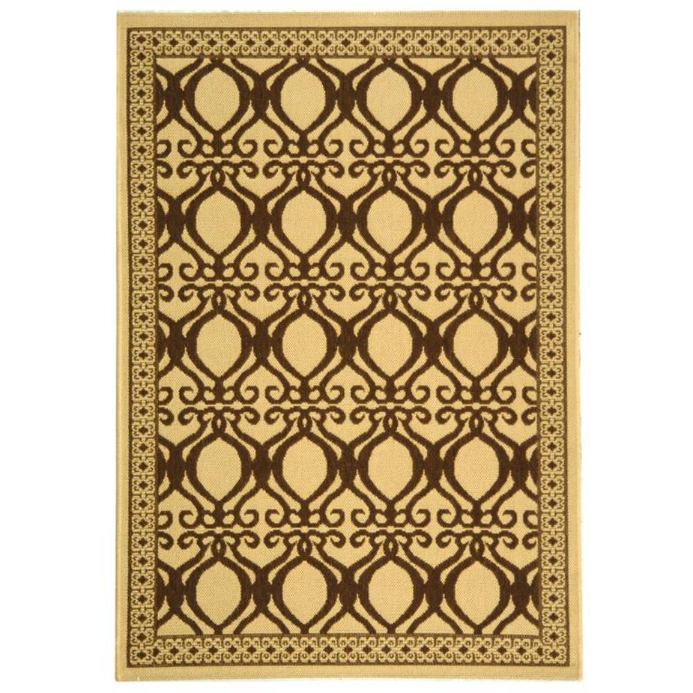 Safavieh CY3040-3001-4 Courtyard Area Rug in NATURAL / BROWN