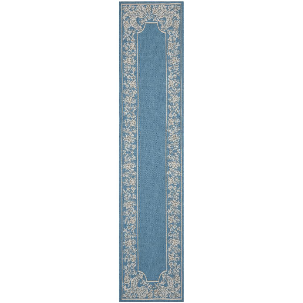 Safavieh CY3305-3103-2 Courtyard Area Rug in Blue / Natural