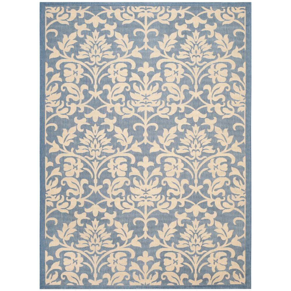 Safavieh CY3416-3103-9 Courtyard Area Rug in BLUE / NATURAL