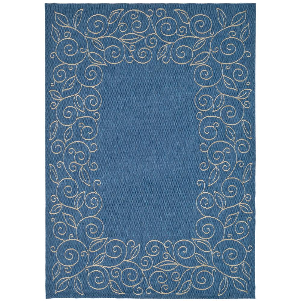 Safavieh CY5139C-4 Courtyard Area Rug in BLUE / IVORY