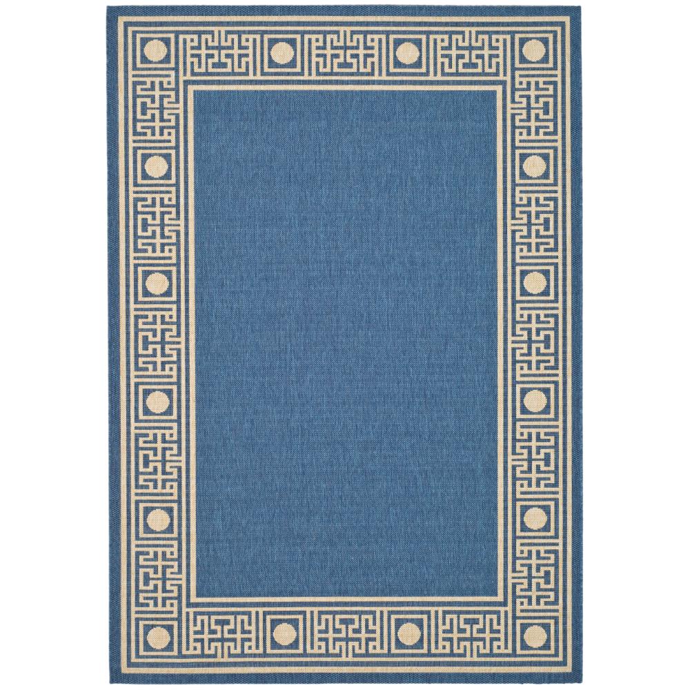 Safavieh CY5143C-5 Courtyard Area Rug in BLUE / IVORY
