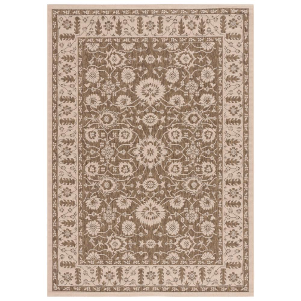 Safavieh CY6126-22-5 Courtyard Area Rug in BROWN / CRÈME