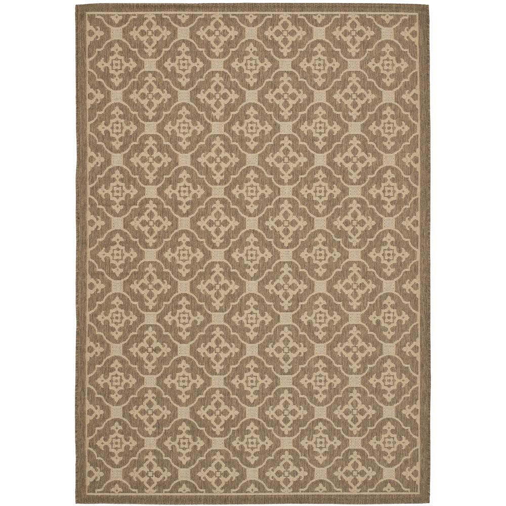 Safavieh CY6564-22-6 Courtyard Area Rug in BROWN / CRÈME