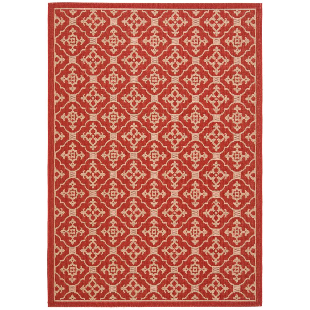 Safavieh CY6564-28-5 Courtyard Area Rug in RED / CRÈME