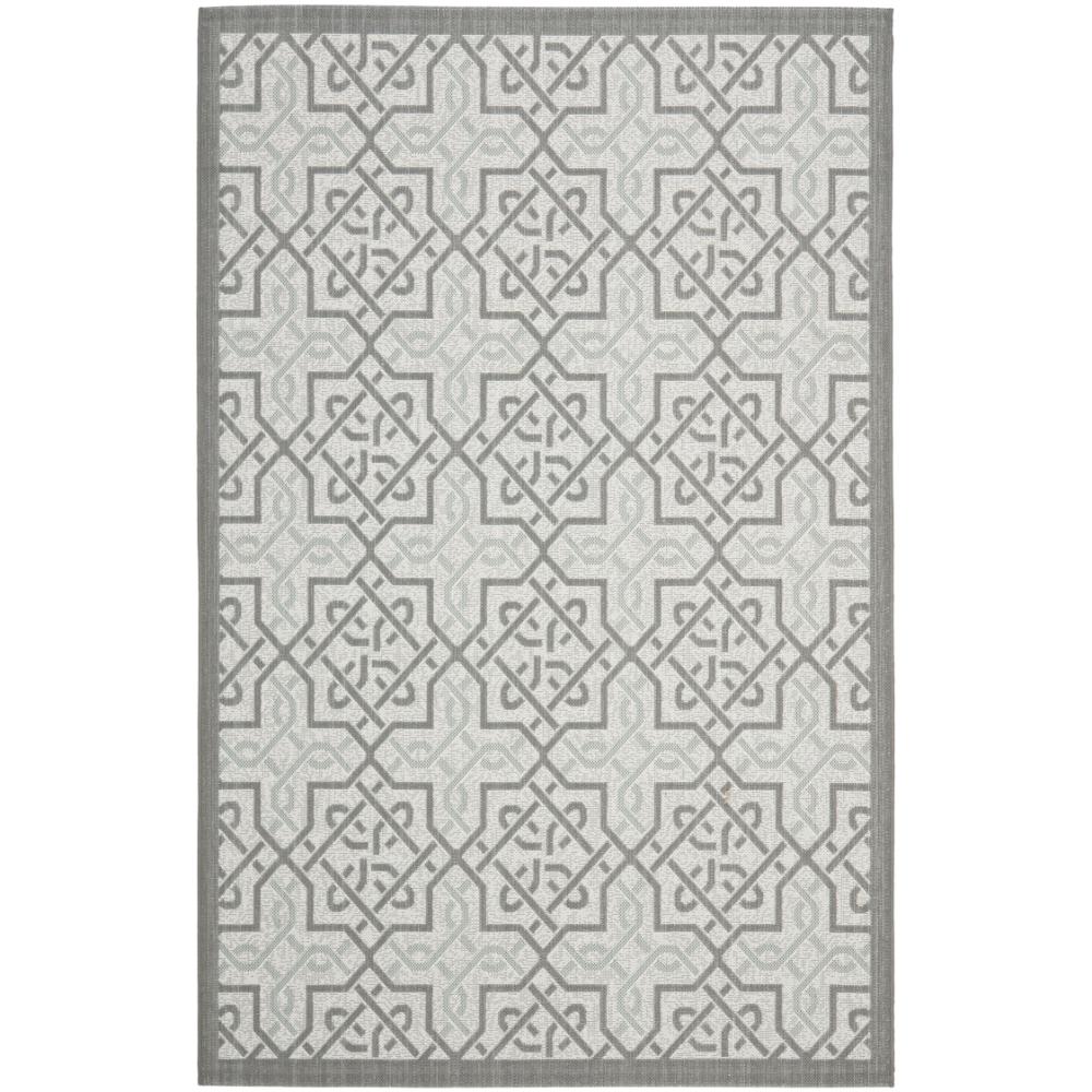 Safavieh CY7931-78A18-5 Courtyard Area Rug in Light Grey / Anthracite