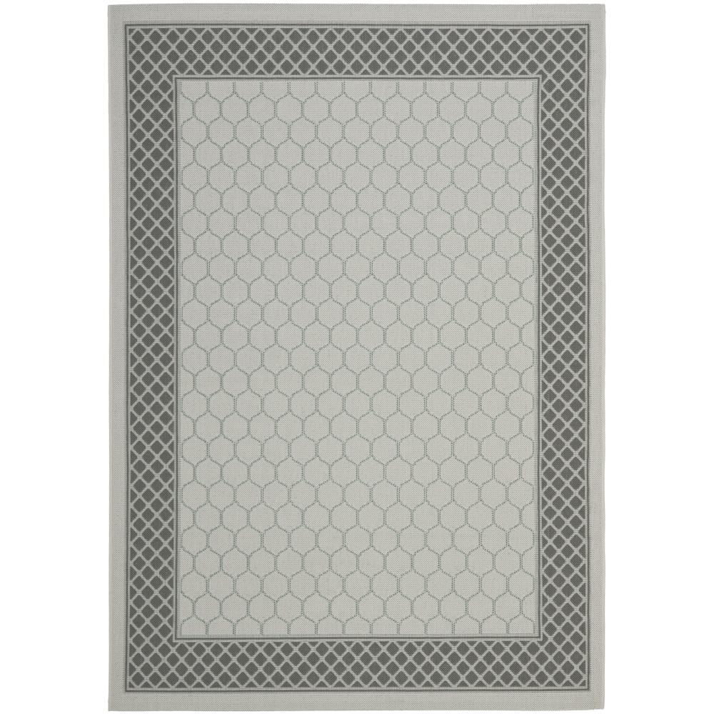 Safavieh CY7933-78A18-5 Courtyard Area Rug in Light Grey / Anthracite