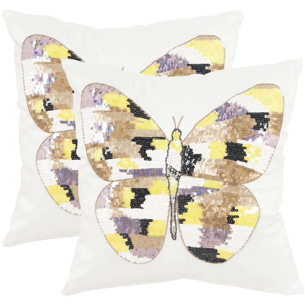Safavieh Papillon Embellished Sorbet Shimmer Pillow
