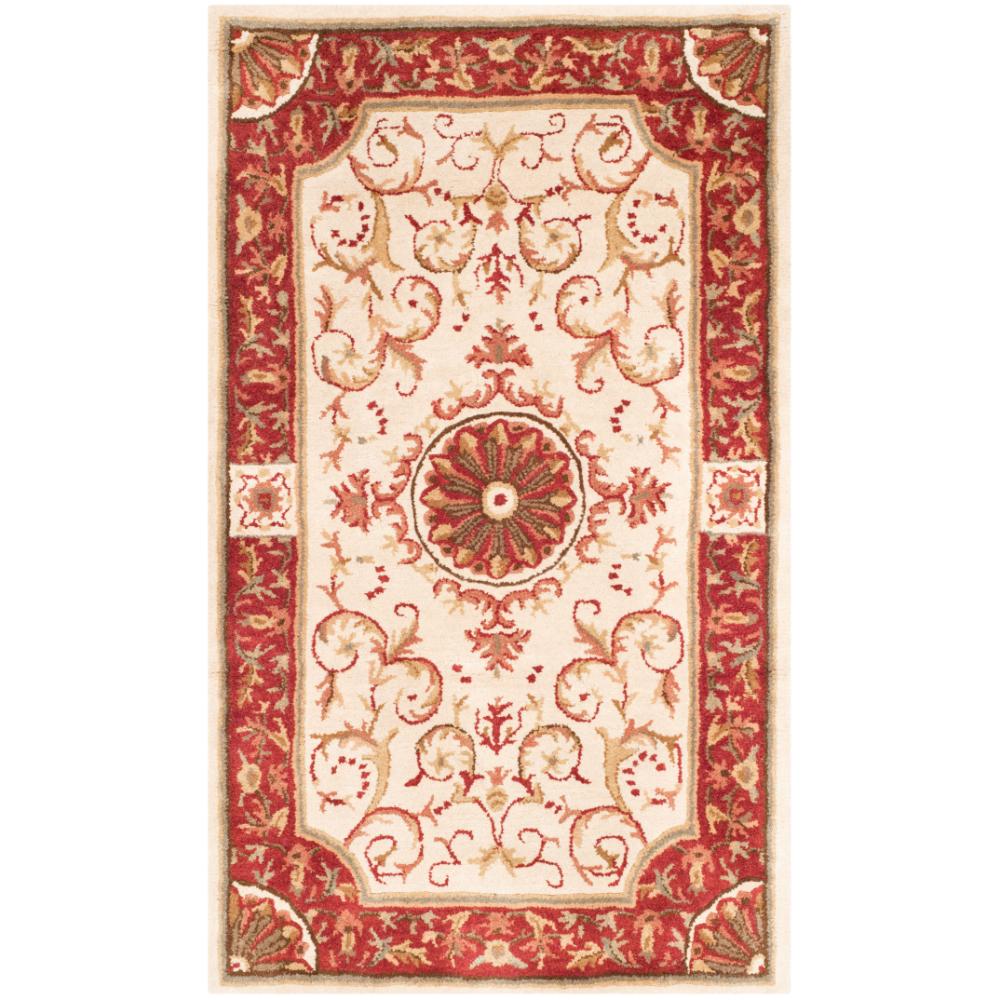 Safavieh EM459A Empire Area Rug in Ivory / Red