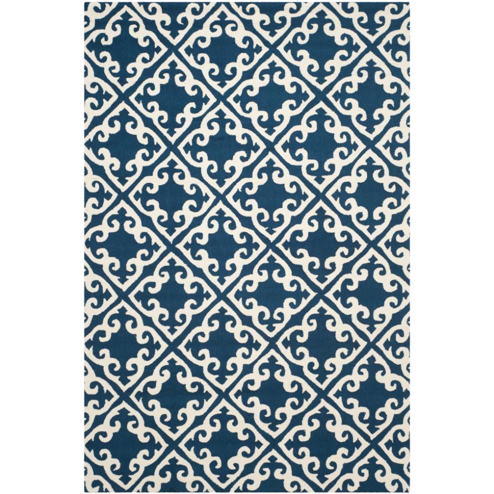 Safavieh EZC416A-9 EASY CARE Indoor in NAVY / IVORY