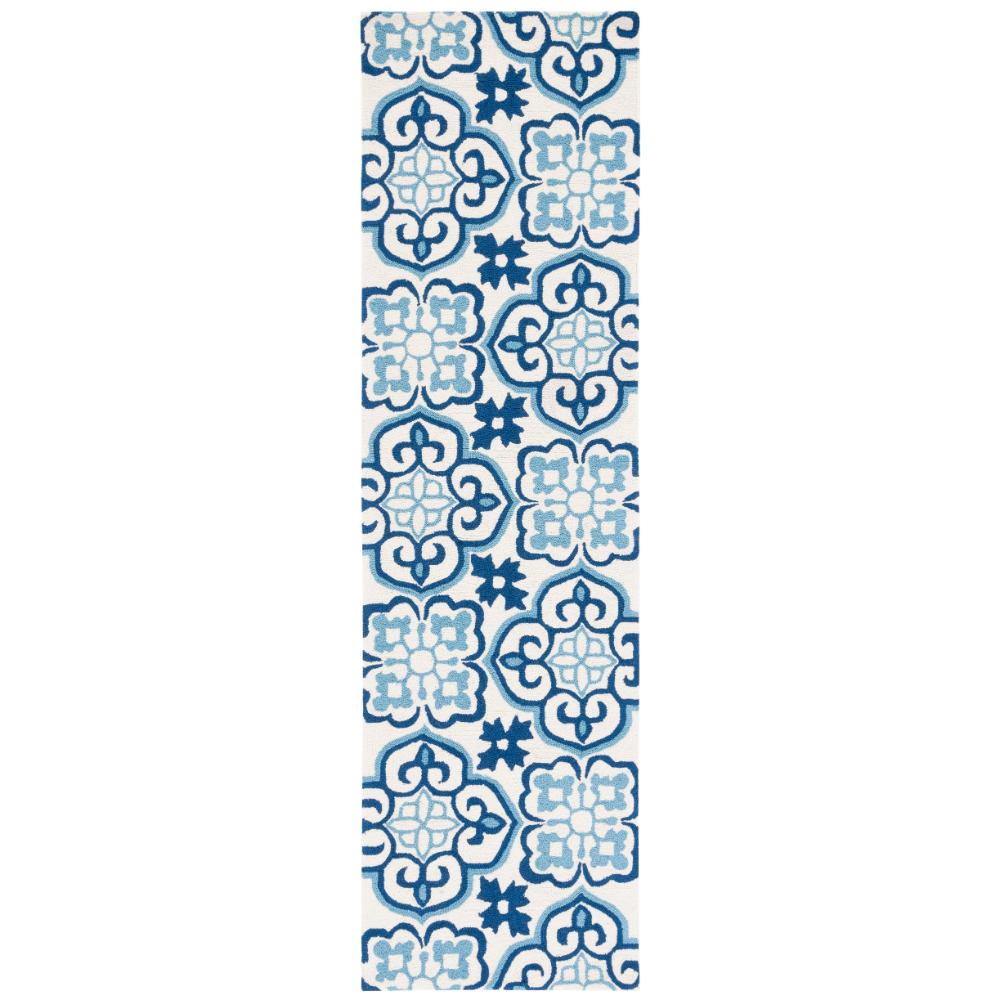 Safavieh FRS230B-28 FOUR SEASONS Indoor/Outdoor in BLUE / IVORY