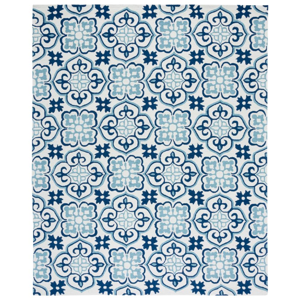 Safavieh FRS230B-8 FOUR SEASONS Indoor/Outdoor in BLUE / IVORY