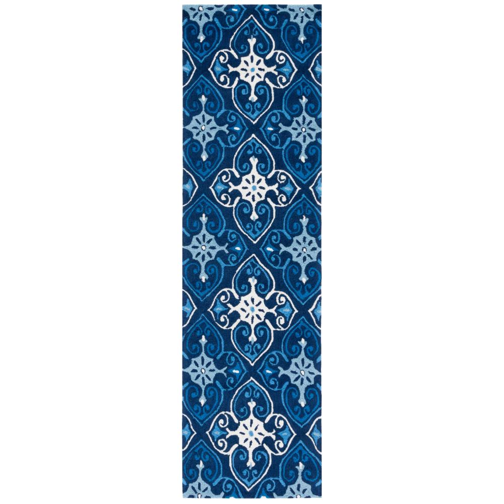 Safavieh FRS232A-28 FOUR SEASONS Indoor/Outdoor in NAVY / IVORY