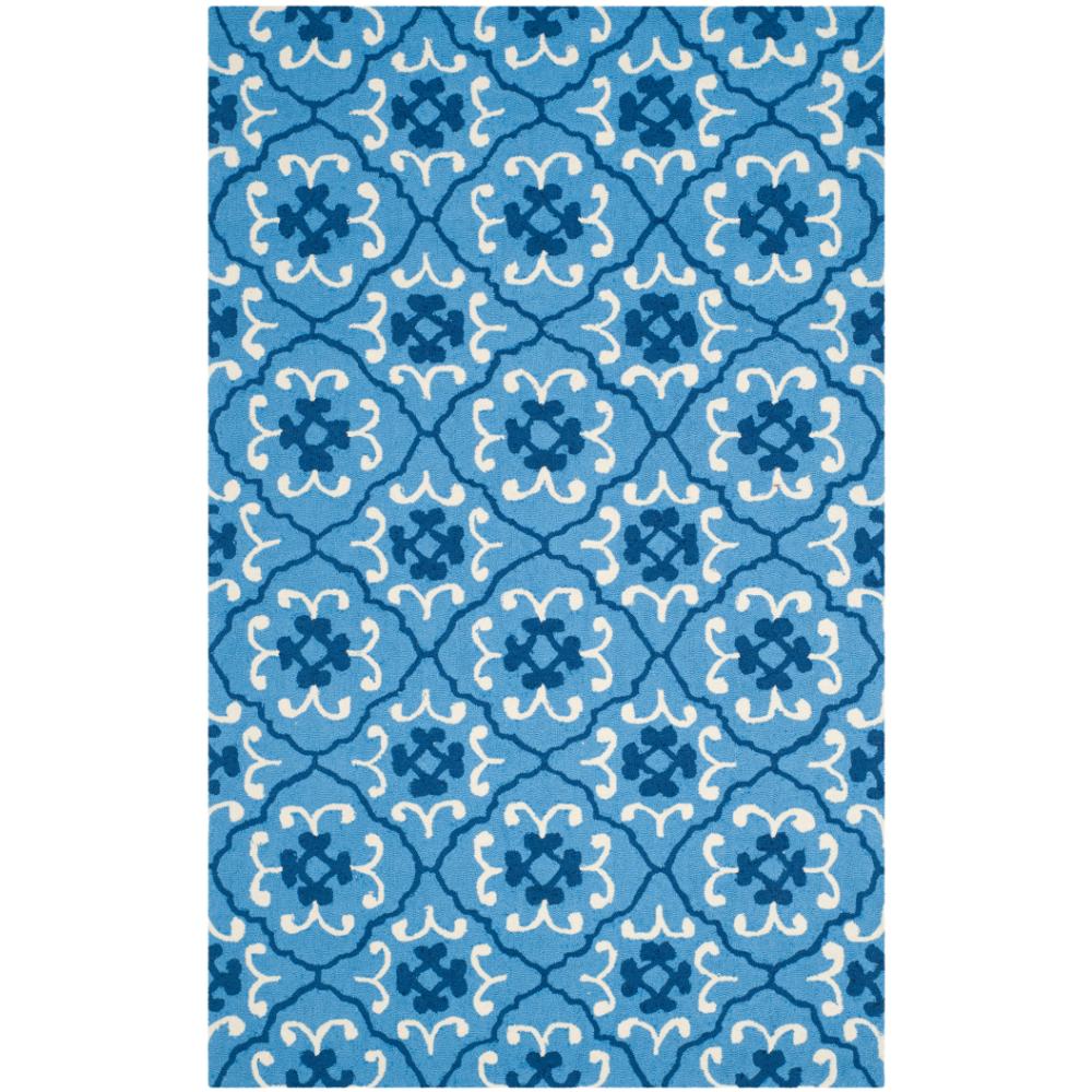 Safavieh FRS234A-4 FOUR SEASONS Indoor/Outdoor in BLUE / IVORY