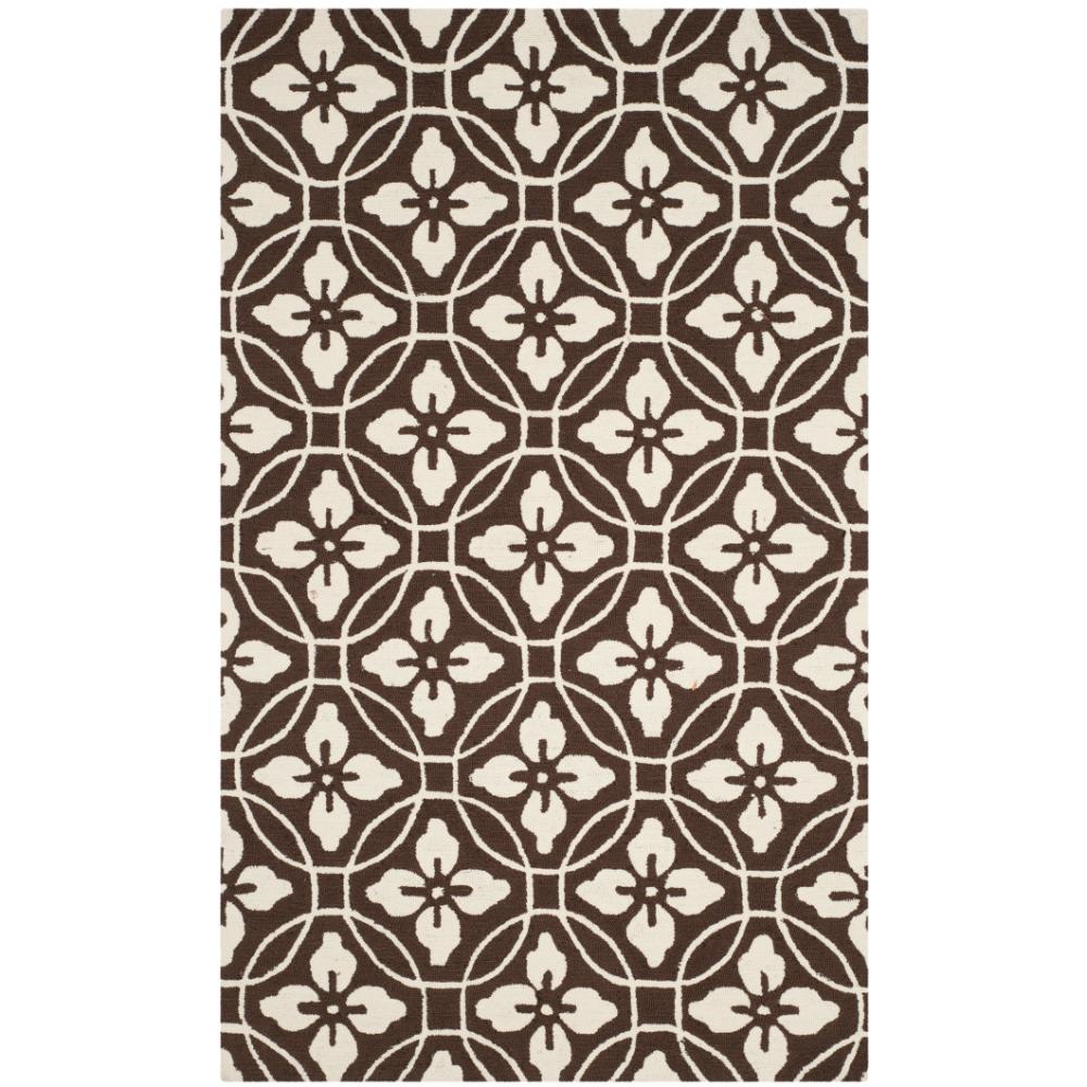 Safavieh FRS236E-5 FOUR SEASONS Indoor/Outdoor in CHOCOLATE / IVORY
