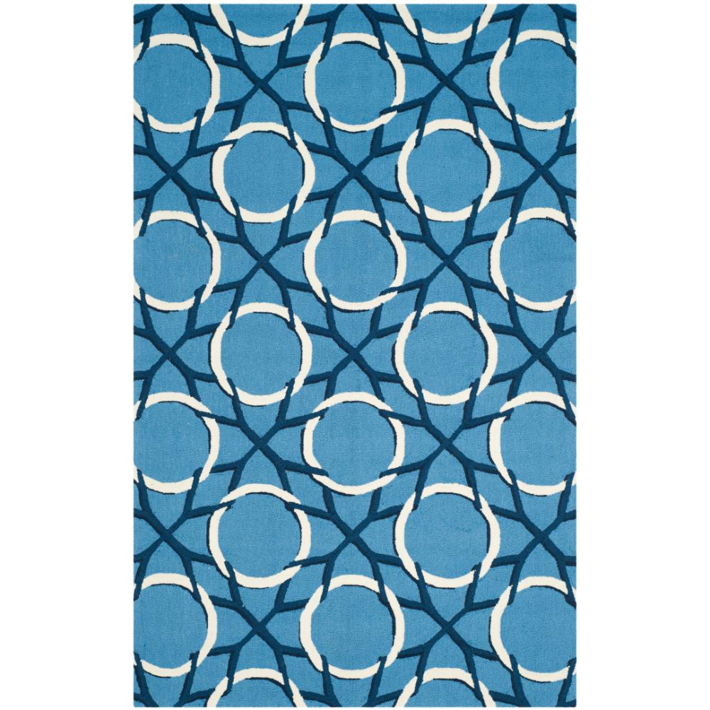 Safavieh FRS238A-5 FOUR SEASONS Indoor/Outdoor in BLUE / IVORY