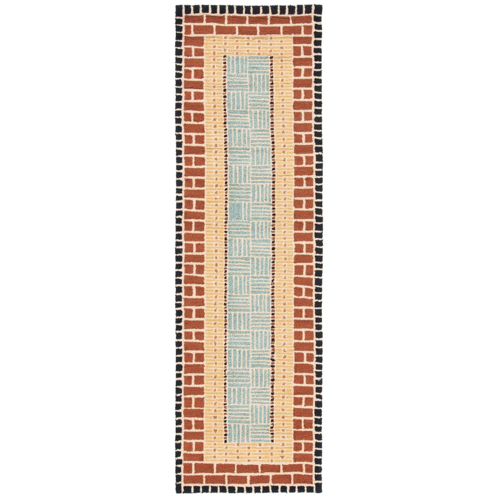 Safavieh FRS476A-28 FOUR SEASONS Indoor/Outdoor in BROWN / BLUE