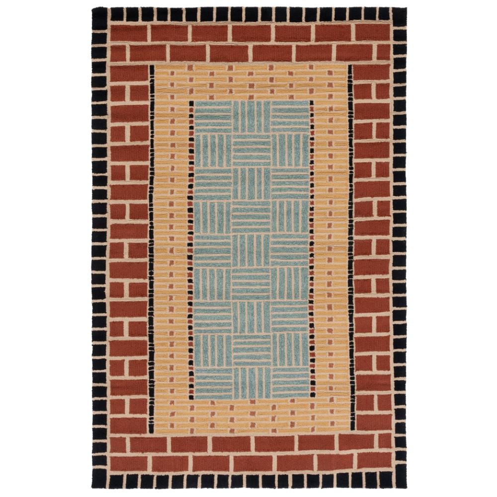 Safavieh FRS476A-4 FOUR SEASONS Indoor/Outdoor in BROWN / BLUE