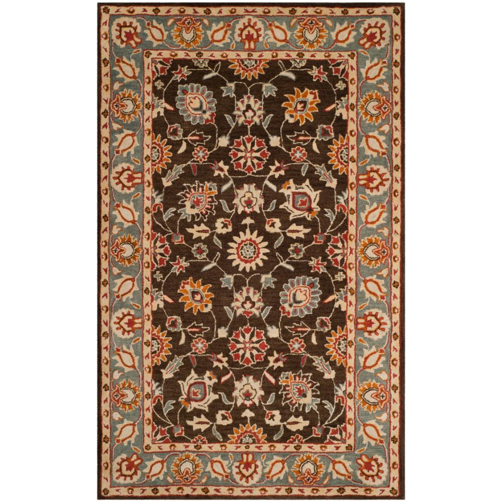 Safavieh HG412A Heritage Area Rug in Charcoal / Blue