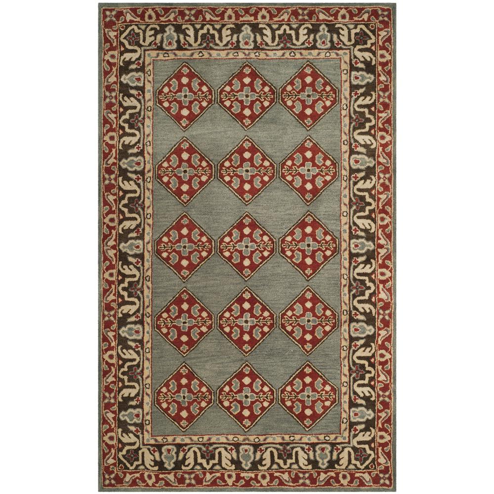 Safavieh HG414A Heritage Area Rug in Blue / Charcoal