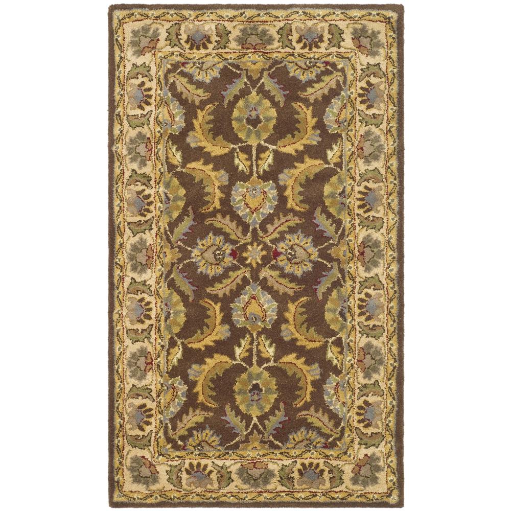 Safavieh HG451A-6R Heritage Area Rug in BROWN / IVORY