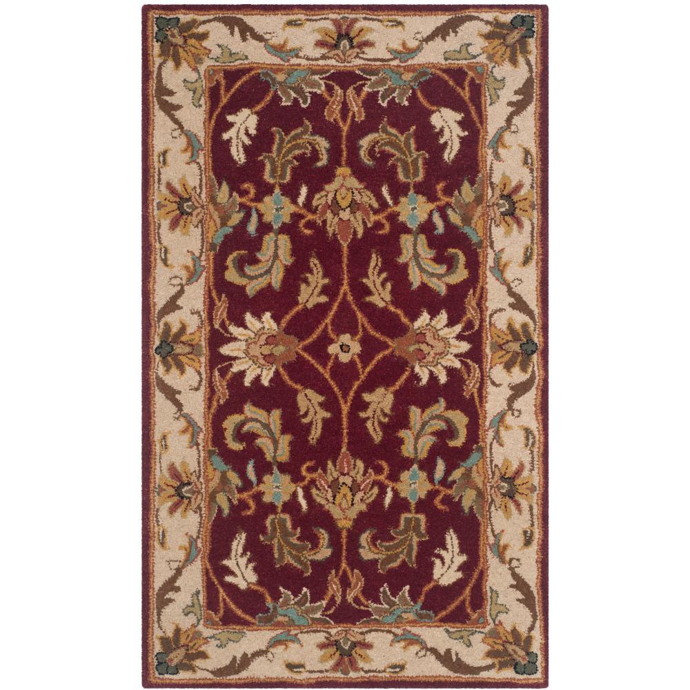 Safavieh HG628D-2 Heritage Area Rug in RED / IVORY