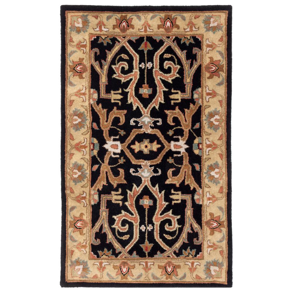 Safavieh HG644A-3 Heritage Area Rug in CHARCOAL / BEIGE