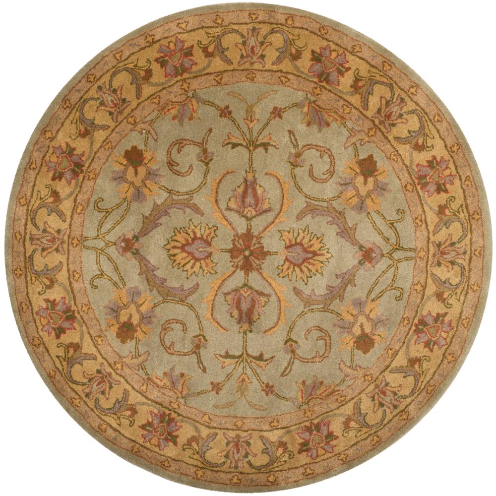 Safavieh HG811A-6R Heritage Area Rug in GREEN / GOLD